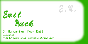 emil muck business card